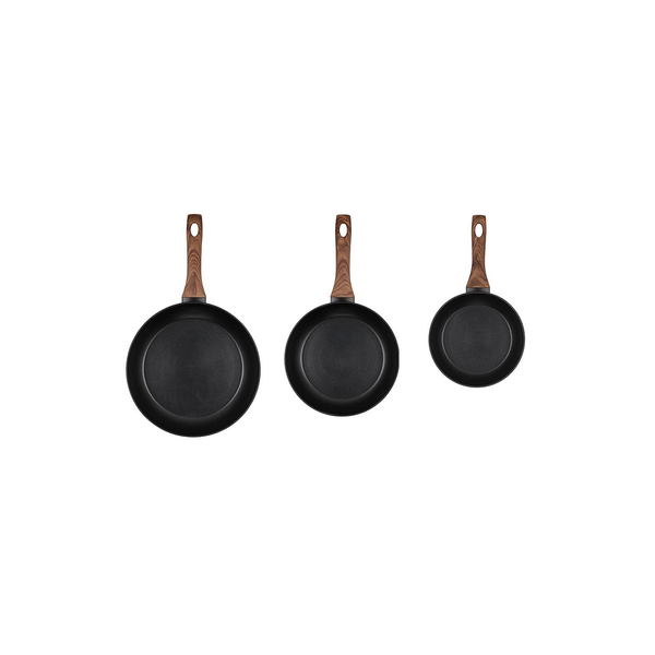 Set mit 3 Bratpfannen aus geschmiedetem Aluminium MPC-SET/14/01