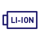 Bateria z napisem: Li-ion.