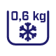 Zbiornik na lód o pojemności 0,6 kg
