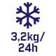 Zdolność zamrażania <br>3,2kg/24h