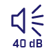 Poziom hałasu 40 dB