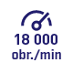 Obroty <br>max. 18 000 obr./min