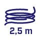 Długi przewód 2,5 m